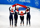 Nederland wint goud op de relay.