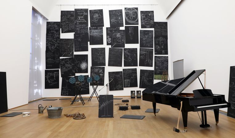 In Kapital Raum vatte Beuys zijn lezingen en performances van de jaren zeventig samen.  Beeld Hollandse Hoogte
