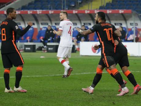 Oranje ook onder De Boer aanvallend erg afhankelijk van het duo Depay-Wijnaldum