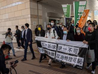 Prodemocratie-activisten Hongkong staan terecht voor massabetoging in 2019