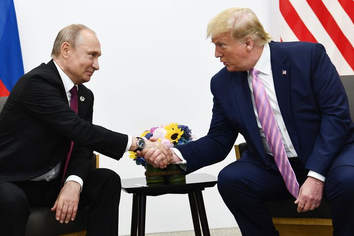 Poetin en Trump tijdens een eerdere ontmoeting.