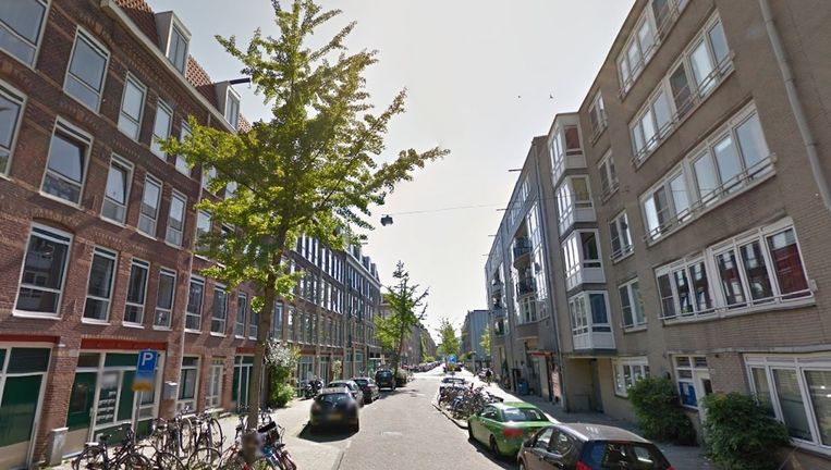 Het straatbeeld van de Borgerstraat in West waar het incident plaatsvond. Beeld Google Streetview