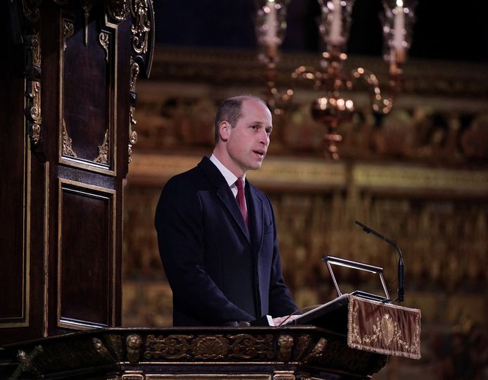 Prins William speechte tijdens de kerkdienst