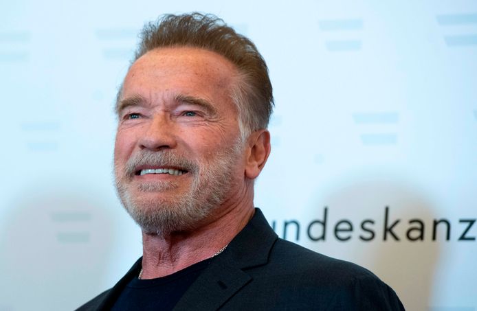 Arnold Schwarzenegger is gelukkig met zijn nieuwe schoonzoon.