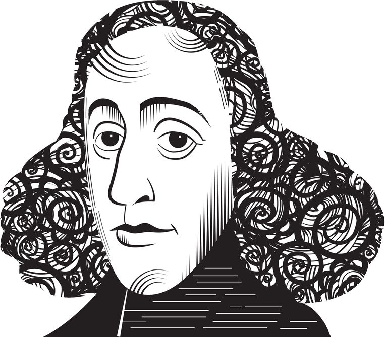 Baruch Spinoza. Beeld Brechtje Rood