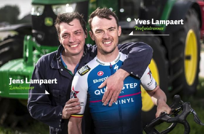 Broers Jens en Yves Lampaert zijn de gezichten van een campagne rond verkeersveiligheid op landbouwwegen.