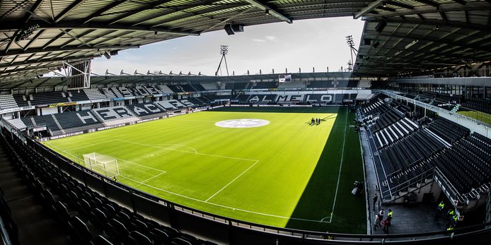 ALMELO, 13-03-2022, Erve Asito Stadion, football, Dutch Eredivisie, season 2021 / 2022, inside stadium view before the match Heracles - Vitesse