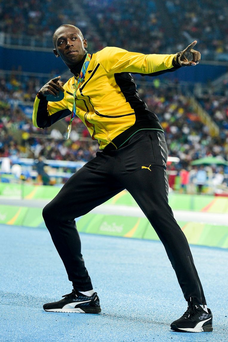 Usain Bolt veroverde voor de derde Olympische Spelen op rij de gouden medaille op de 100 meter Beeld Photo News
