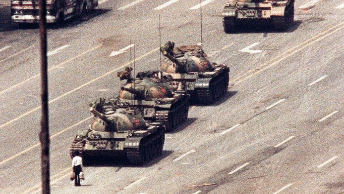 La célèbre photo des événements de la place Tiananmen (Pékin, 1989)