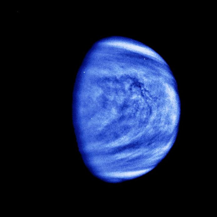 De planeet Venus op een foto van NASA.