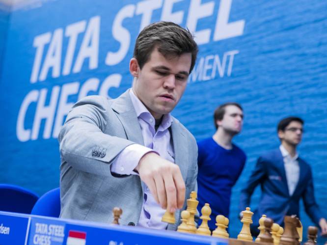 Carlsen en Anand aan kop in Wijk aan Zee