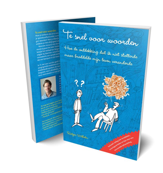 De boekomslag van ‘Te snel voor woorden’, van Nijmegenaar Rutger Wilhelm.
