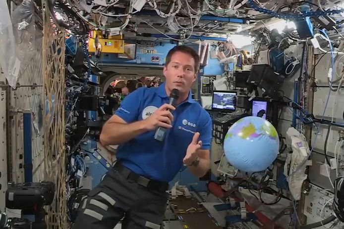 Thomas Pesquet, l'astronaute français actuellement en mission au sein de la Station spatiale internationale (ISS)