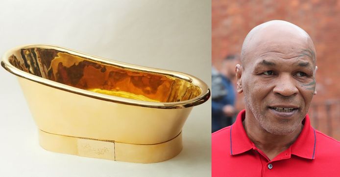 De gouden badkuip van Mike Tyson.