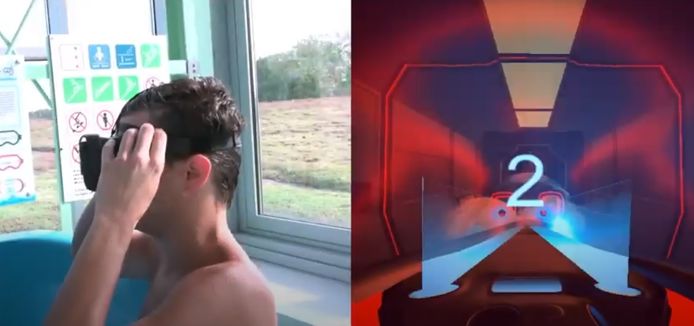 LAGO Zwemparadijzen pakt uit met eerste virtual slide, een waterglijbaan met virtual reality beleving, in België.
