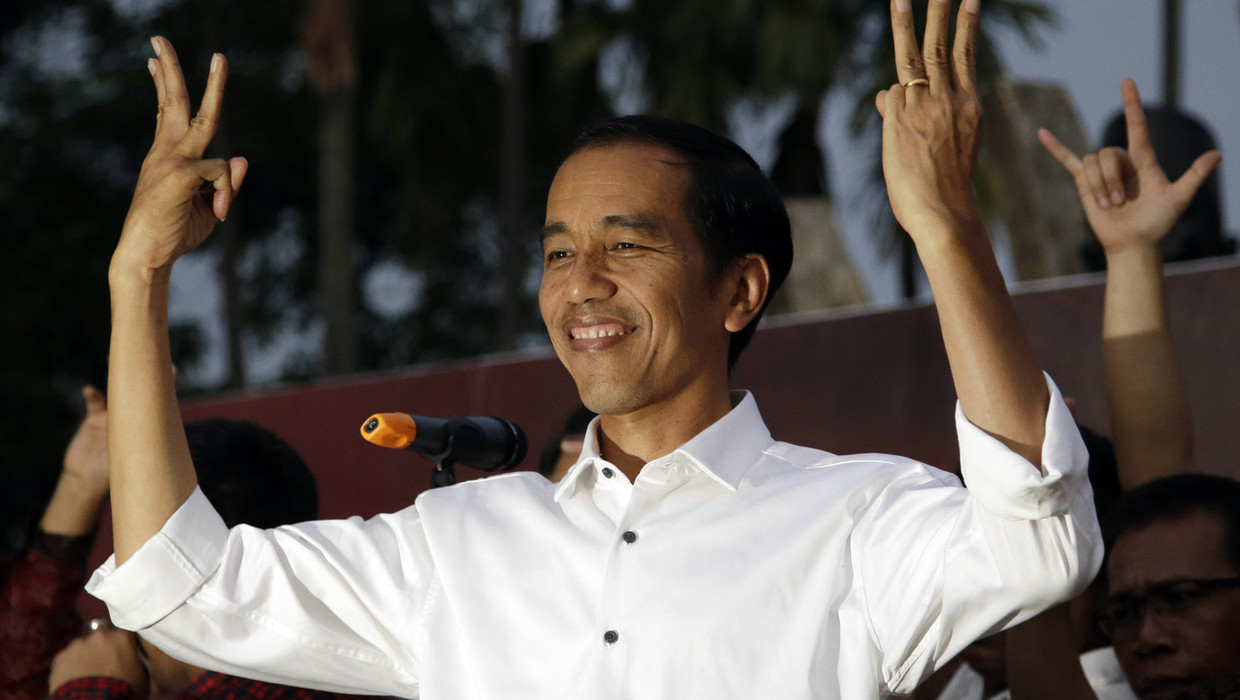 De nieuwe president van Indonesië, Joko Widodo. Beeld ap