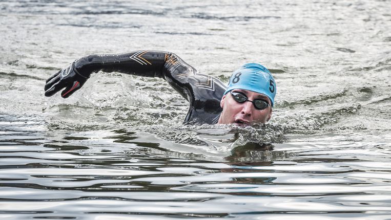  Maarten van der Weijden gaat vandaag de Elfstedentocht zwemmen. Beeld  