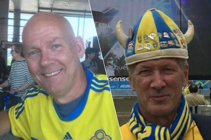 De Zweedse supporters Patrick Lundström en Kent Persson kwamen om het leven bij de terreuraanslag in Brussel op 16 oktober.