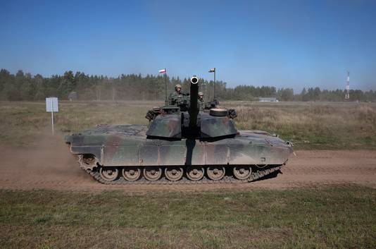 Een Abrams-tank 