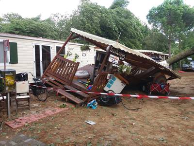 Dakloos nog voor de eerste vakantienacht in Italië