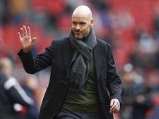 Ajax-coach Erik ten Hag in gesprek met Manchester United