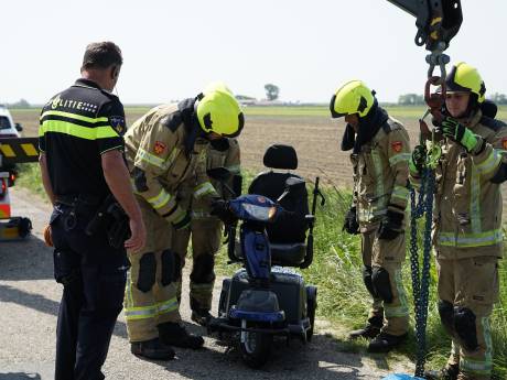 Man belandt in sloot met scootmobiel in Zierikzee