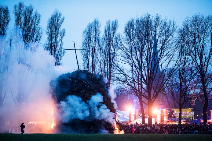 Het paasvuurin Zieuwent is één van de vele evenementen dat is geschrapt vanwege de coronamaatregelen.