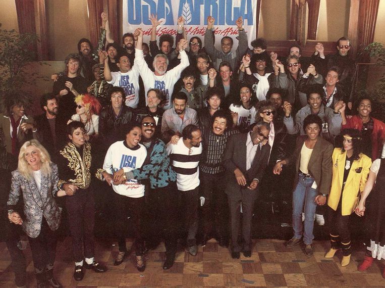 'We Are The World' door USA For Africa, 1985. Beeld rv