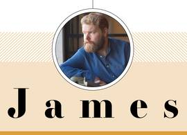 James: “Als ik een meisje of vrouw leuk vond, ging ik volledig Shakespeare op haar”