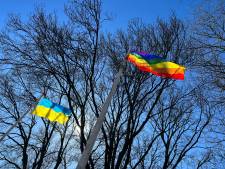 Regenboogvlag wappert in Huijgenspark nadat LHBTQI+vlag wéér verdween: ‘Don’t f*ck met de leukste buurt’