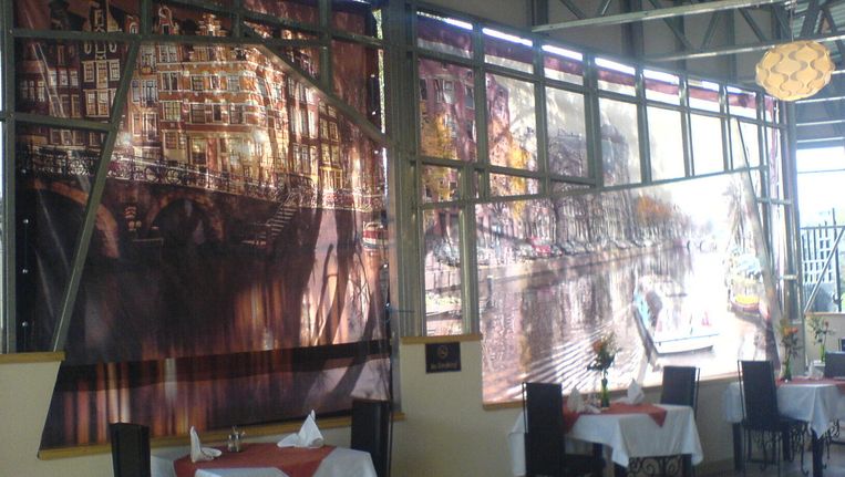 Restaurant Amsterdam in Addis Abeba. Beeld wb