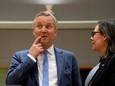 Eric van der Burg tijdens een vergadering in Brussel.