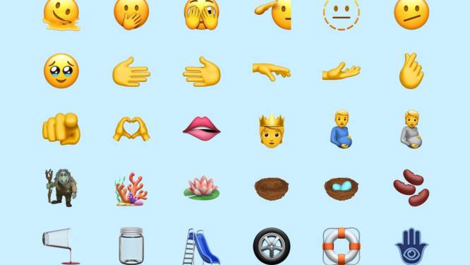 Bijten op onderlip en een zwangere man: 37 nieuwe emoji’s in aantocht