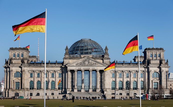 Le Reichstag, le Parlement allemand, à Berlin