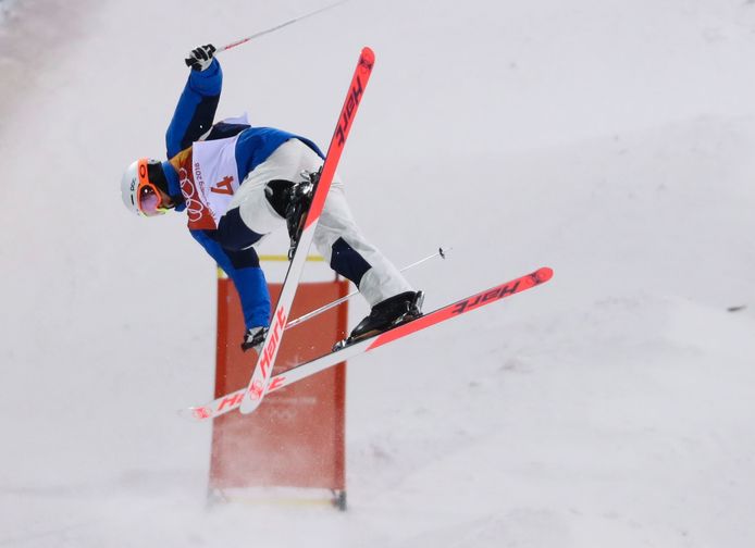 Choi Jae-woo in actie op de Winterspelen.