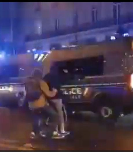 Carambolage de fourgons de police lors des manifestations à Paris