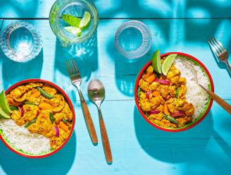 Wat Eten We Vandaag: Jamaicaanse curry met witte rijst uit de slowcooker