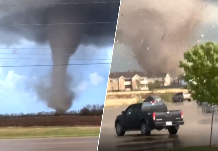 Grote tornado in Kansas.