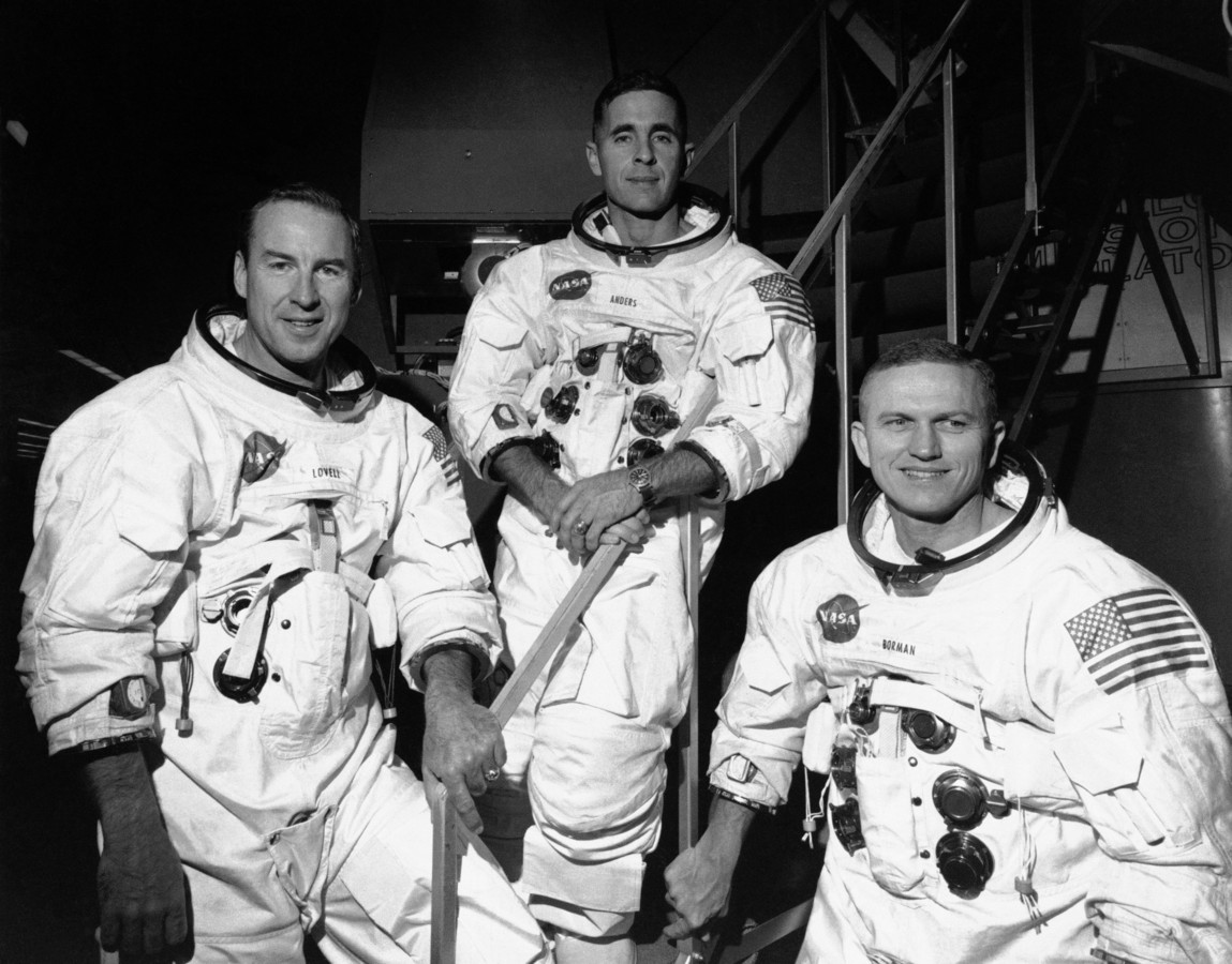 Amerikaanse astronaut Frank Borman, gezagvoerder van Apollo8