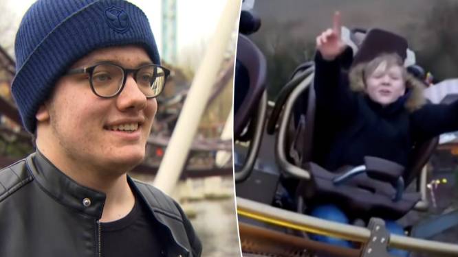 Zo was het gisteren op grote hoogte in Plopsaland: superfan Tristan (17) maakte deze beelden toen achtbaan vastliep
