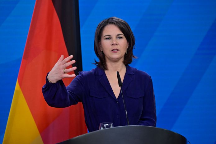 De Duitse minister van Buitenlandse Zaken Annalena Baerbock.