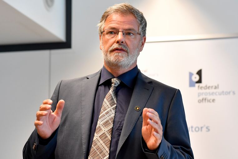 Woordvoerder van het federaal parket, Eric Van der Sypt. Beeld BELGA