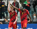 Kevin De Bruyne en Romelu Lukaku, laatstgenoemde ontbreekt bij België.