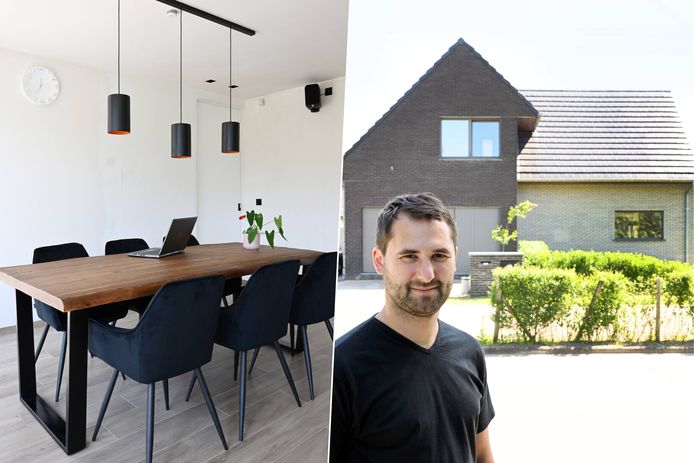 Maarten Vanoverberghe (32) tikte zijn ruime woning met bouwfout voor 187.500 euro op de kop, maar wist de waarde al flink te vermeerderen.