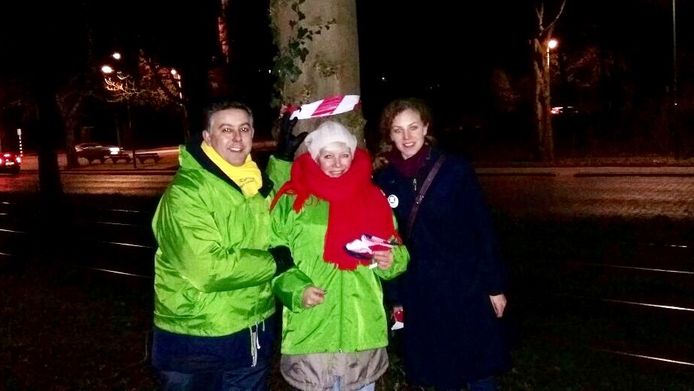 Foto van Rachid Guernaoui (Groep de Mos), Mariëlle Vavier (GroenLinks) en Christine Teunissen (Partij voor de Dieren)
