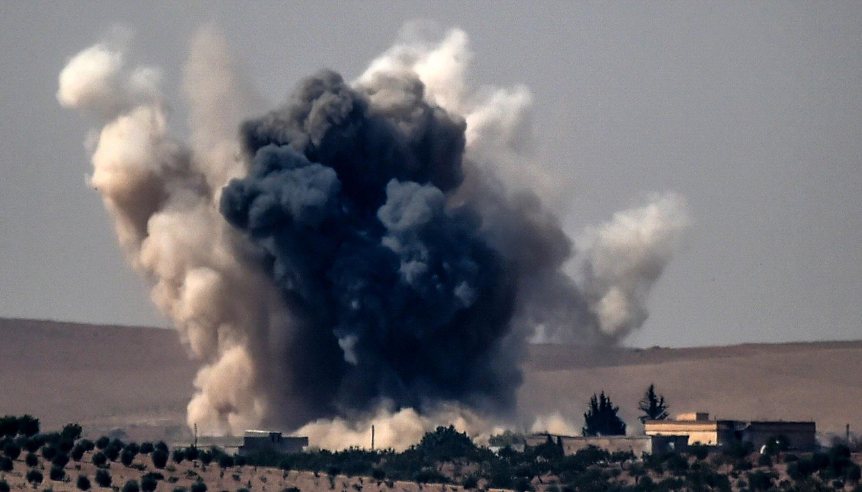 Bombardementen bij Jarablus Beeld afp