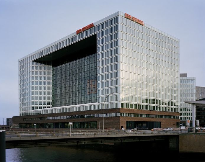 Het hoofdkwartier van Der Spiegel in Hamburg.