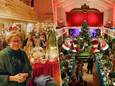 Erna Tindemans heeft nog eens alle registers opengetrokken en feestzaal Scala in een feeëriek kerstdecor gestoken.