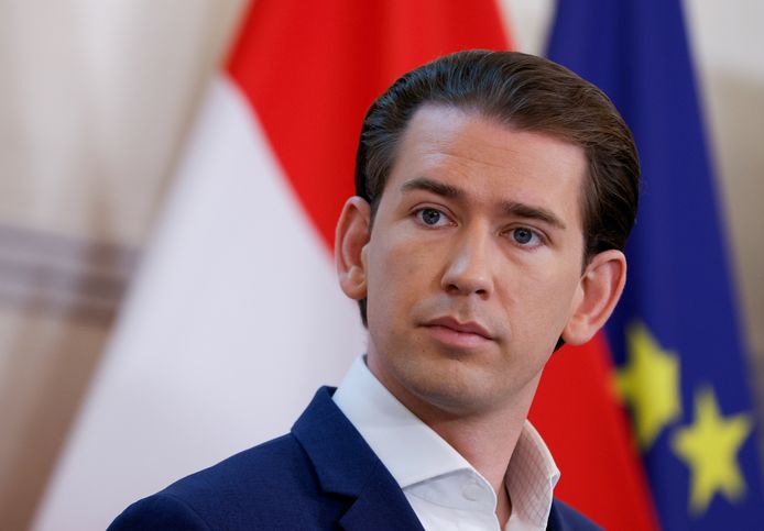 De Oostenrijkse kanselier Sebastian Kurz