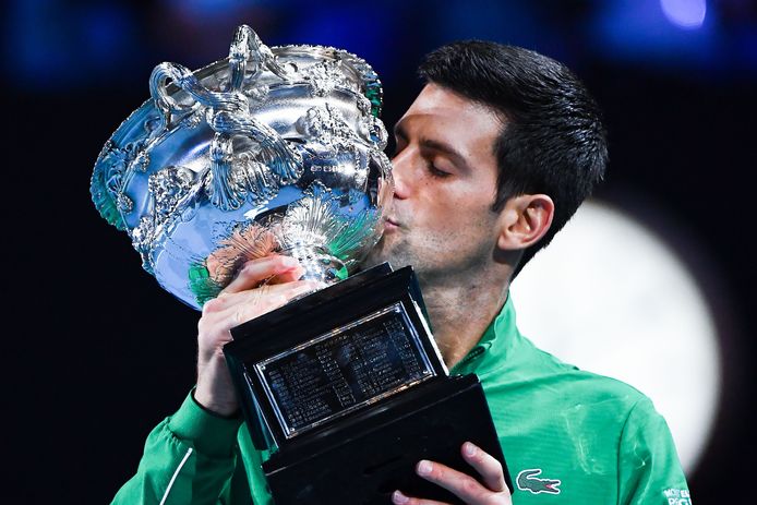 Novak Djokovic won begin februari de recentste editie van de Australian Open.